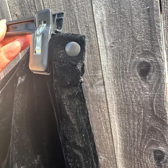 Whistles black velvet wide pant size 12 - Picture 3 of 9